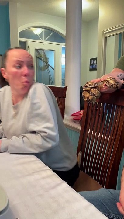 Woman Surprised by Python Screams Like R2D2