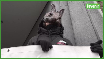 Ils manifestent contre les souffrances infligées aux animaux dans les labos