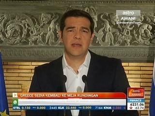 Greece sedia kembali ke meja rundingan