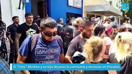 El Pata Medina y su hija dejaron la comisaría y declaran en Fiscalías