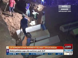 24 jenazah etnik Rohingya selamat dikebumikan