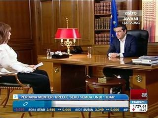 Perdana menteri Grecce seru semua undi 'tidak'
