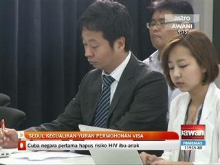 Seoul kecualikan yuran permohonan visa
