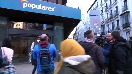 Sigue la expectación a las puertas del PP en Génova