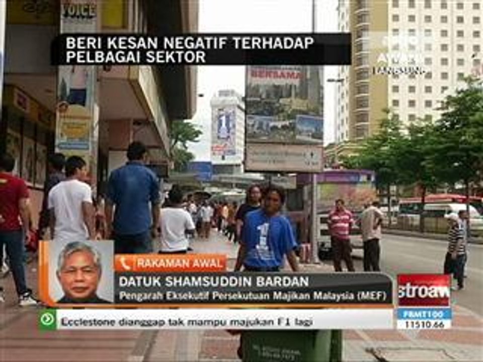 Beri kesan negatif terhadap pelbagai sektor