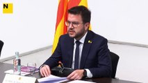 El president de la Generalitat, Pere Aragonès, reclama ampliar els consensos al voltant de la llengua