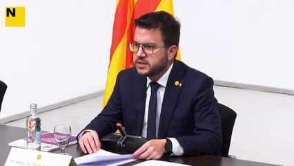 El president de la Generalitat, Pere Aragonès, reclama ampliar els consensos al voltant de la llengua