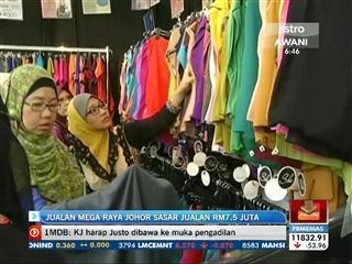 Jualan Mega Raya Johor Sasar kutipan jualan RM7.5 juta