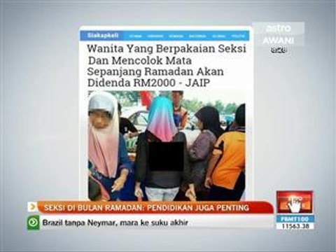Denda buat wanita berpakaian seksi di bulan Ramadan