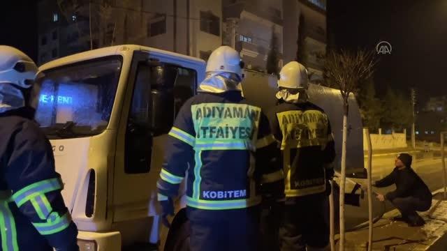 Son dakika haber... Temizlik aracında çıkan yangın hasara yol açtı