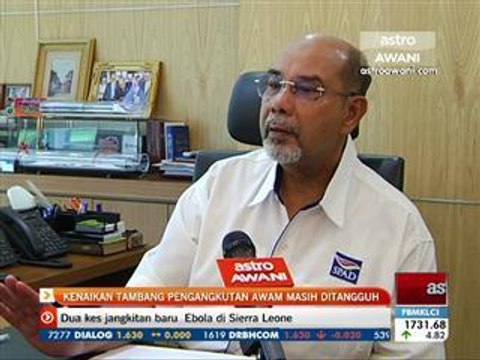 Kenaikan tambang pengangkutan awam masih ditangguh