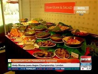 Cadangan elak pembaziran makanan