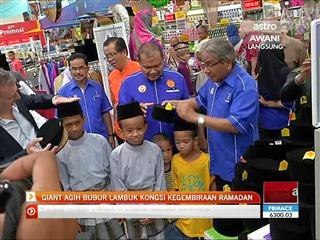 Giant agih bubur lambuk kongsi kegembiraan Ramadan