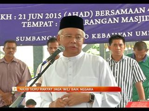 Najib seru rakyat jaga imej baik negara