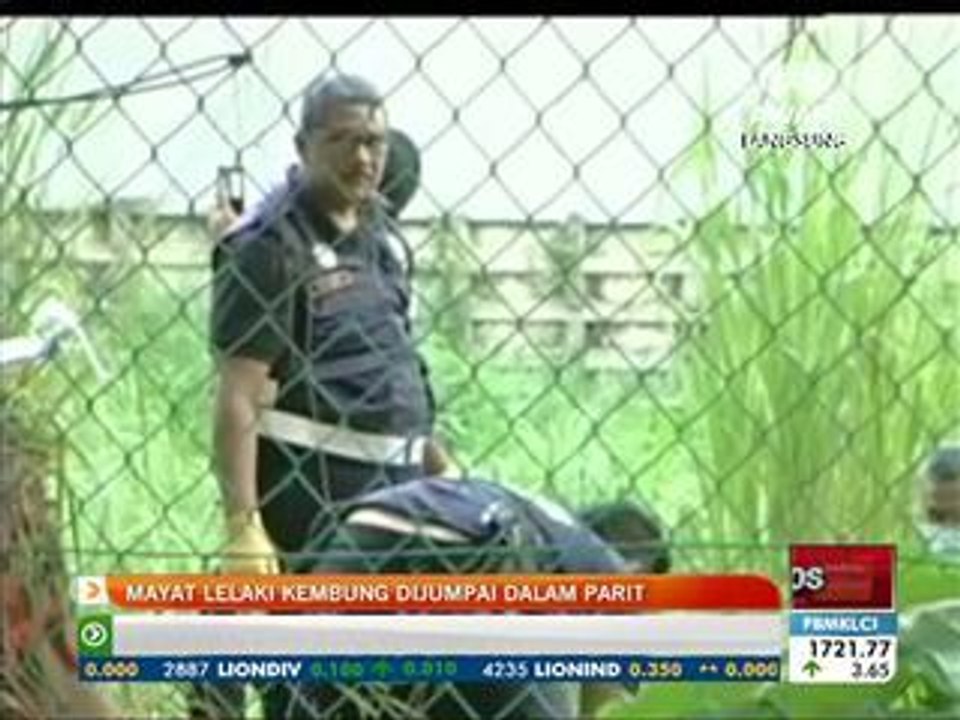 Mayat lelaki kembung dijumpai dalam parit
