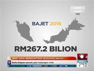 Bajet 2016: Mensejahtera kesejahteraan rakyat