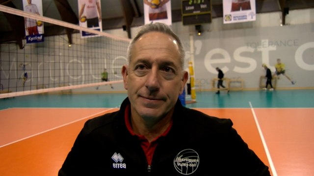 Interview maritima: Christophe Charroux après l'élimination de Martigues Volley contre le SNVBA