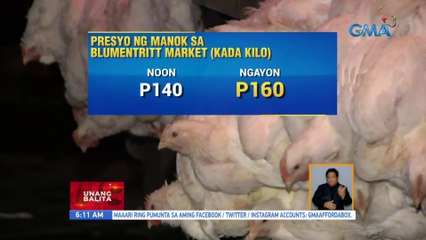 Presyo ng manok at ilang gulay, tumaas | UB