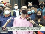 OCLAE inicia la agenda con ofrenda floral al Libertador 