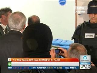 7.1 tan ganja berjaya dirampas di Paris