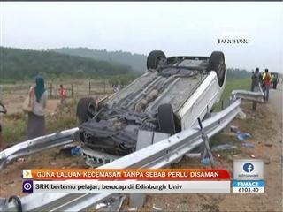 Pengguna laluan kecemasan tanpa sebab perlu disaman