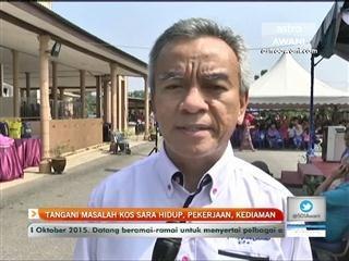 Tangani masalah kos sara hidup, pekerjaan, kediaman