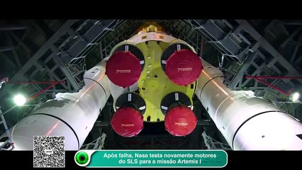 Após falha, Nasa testa novamente motores do SLS para a missão Artemis I (1)