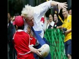 London mayor knocks down boy in Tokyo street rugby
