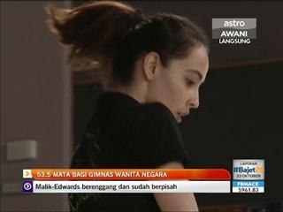 53.5 mata bagi gimnas wanita negara
