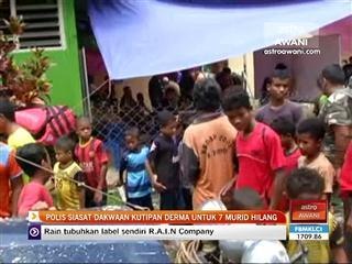 Polis siasat dakwaan kutipan derma untuk 7 murid hilang