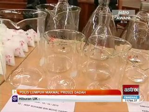 Polis serbu makmal dadah rampas dadah nilai RM 3.4 juta