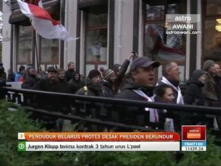Penduduk Belarus protes desak presiden berundur