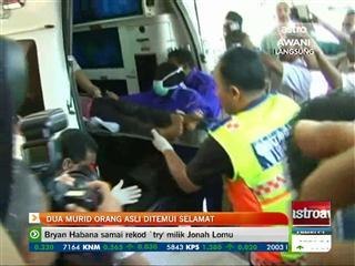 Dua murid Orang Asli ditemui selamat