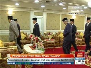 Jangan salah tafsir mesej Majlis Raja-Raja
