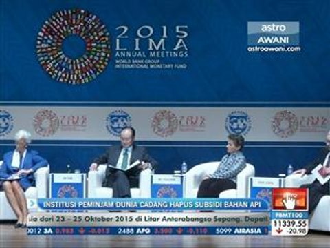 Institusi peminjam dunia cadang hapus subsidi bahan api