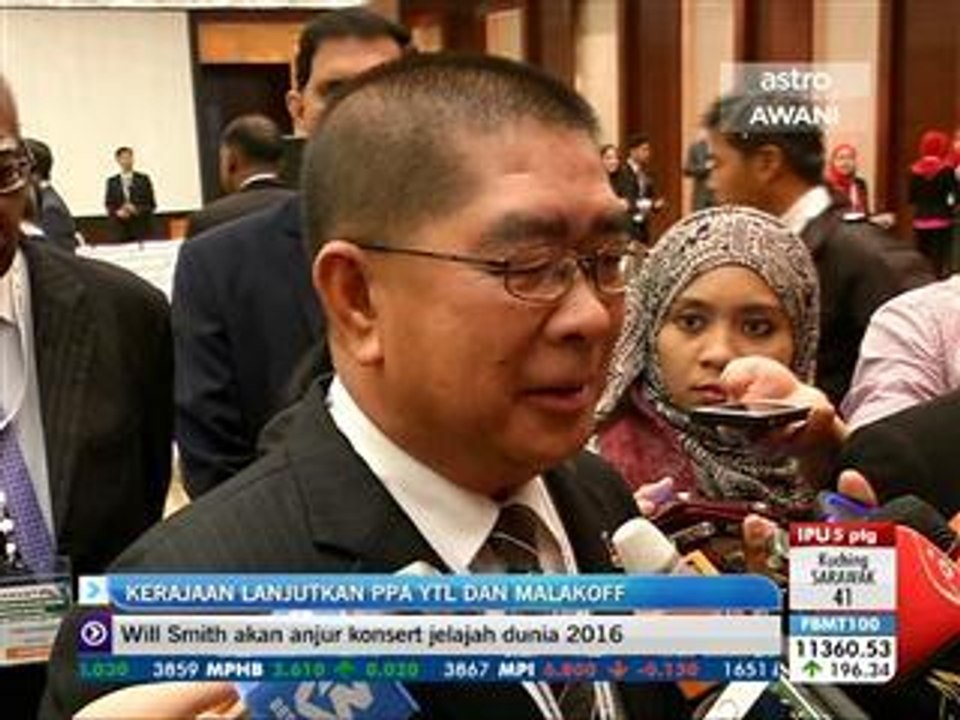 Kerajaan lanjutkan PPA YTL dan Malakoff