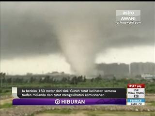 Tiga terbunuh dan 80 lain cedera akibat taufan