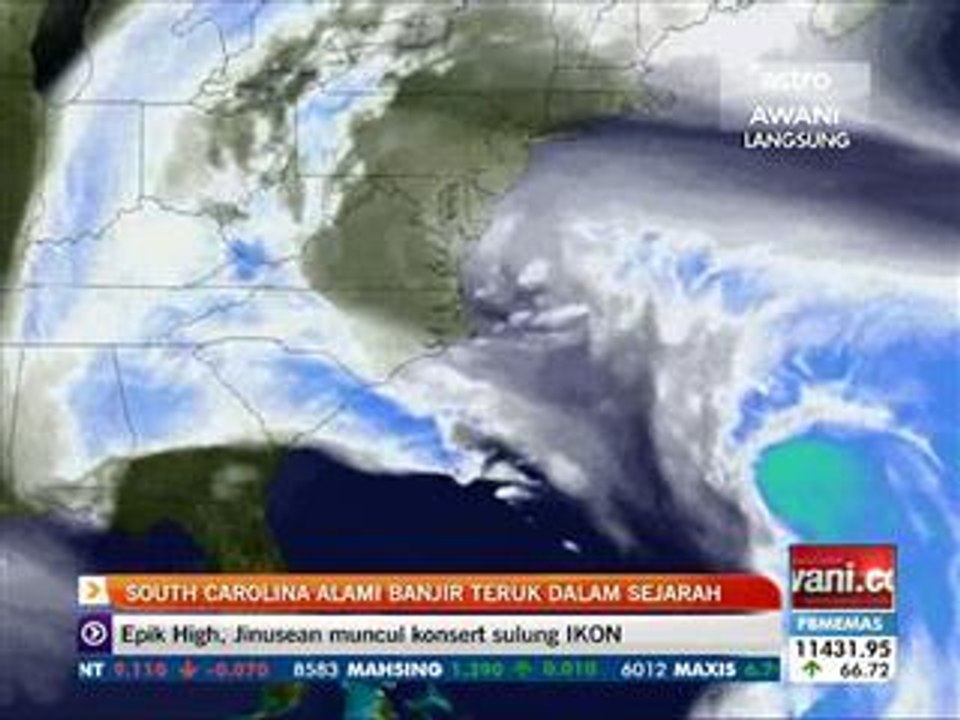 South Carolina alami banjir teruk dalam sejarah