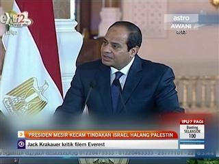 Presiden Mesir kecam tindakan Israel halang Palestin