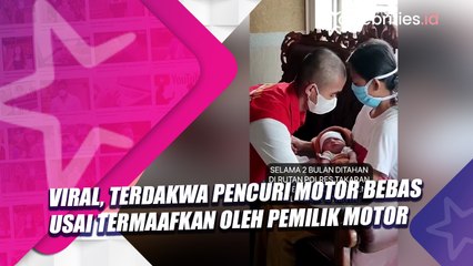Viral, Terdakwa Pencuri Motor Bebas Usai Termaafkan Oleh Pemilik Motor