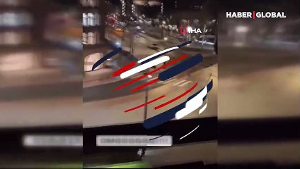 Apple mağazasında rehine krizi bitti! Polis, kaçan soyguncuya arabayla çarptı