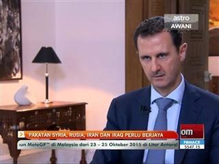 Pakatan Syria, Rusia, Iran dan Iraq perlu berjaya