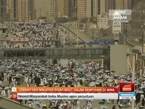 Jemaah haji Malaysia disah maut dalam rempuhan di Mina