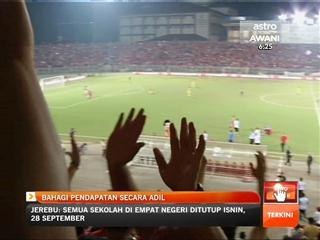 Bahagi pendapatan kutipan tiket, tajaan, hak penyiaran secara adil