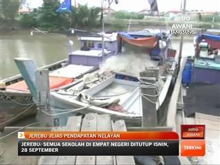 Jerebu jejas pendapatan nelayan di Melaka