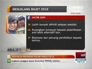 Apa belia inginkan dalam #Bajet2016