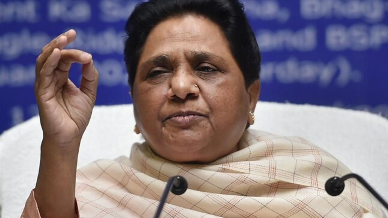 Up Polls Mayawati Casts Her Vote In Lucknow Video Dailymotion