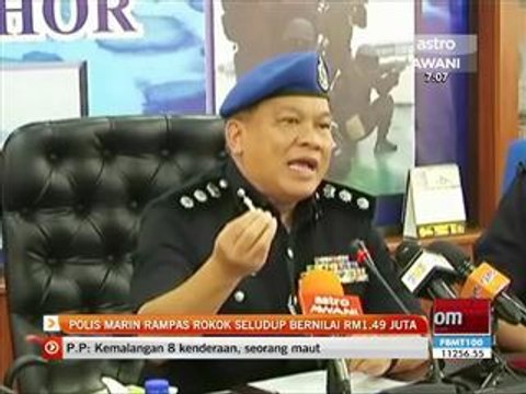 Polis marin rampas rokok seludup bernilai RM1.49 juta