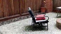 Hail pelts part of Northern California
