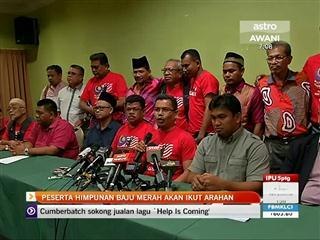 Peserta himpunan Baju Merah akan ikut arahan